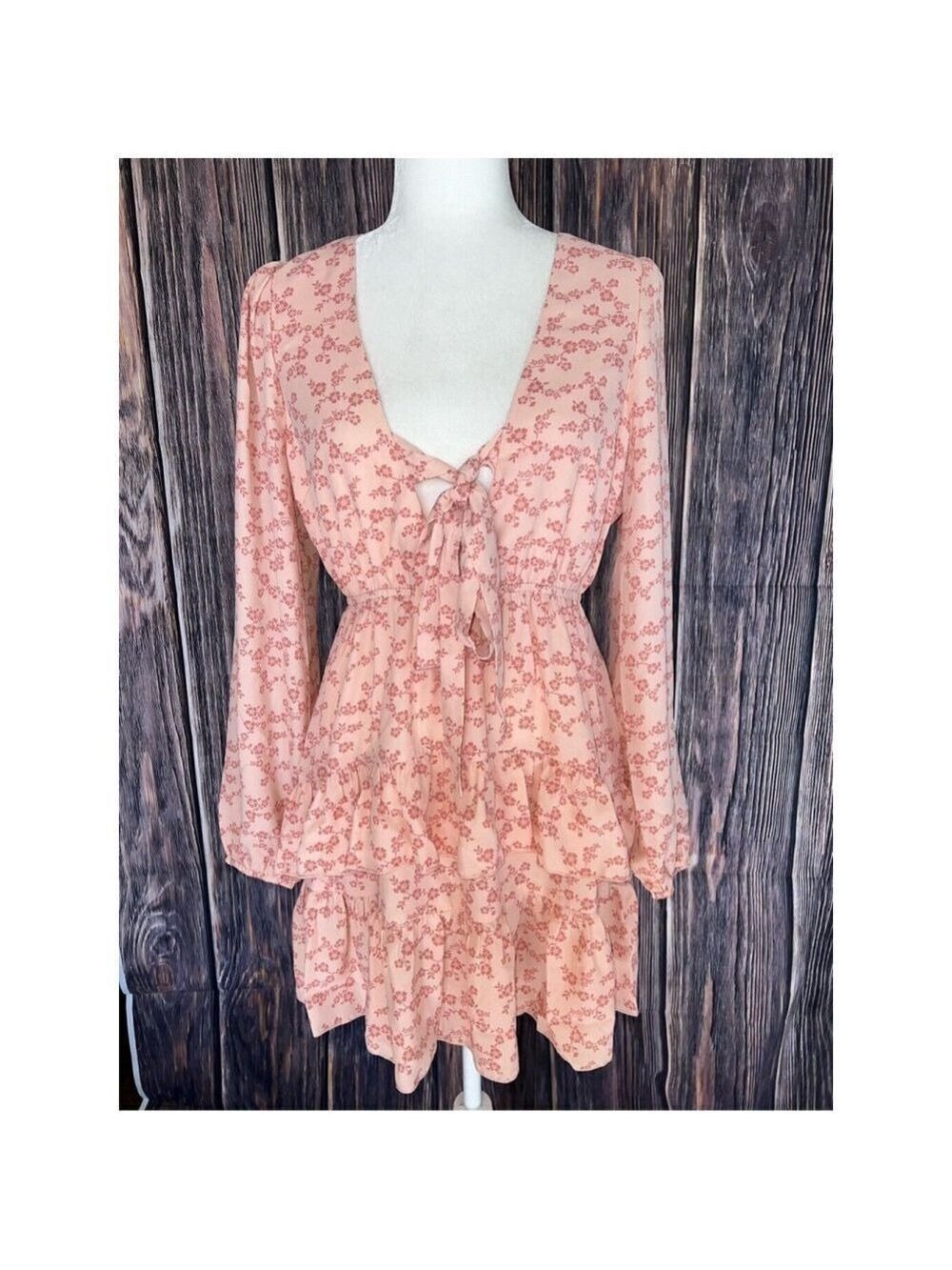 Forever XXI Ruffled Mini Dress (Med) - Picture 4 of 7